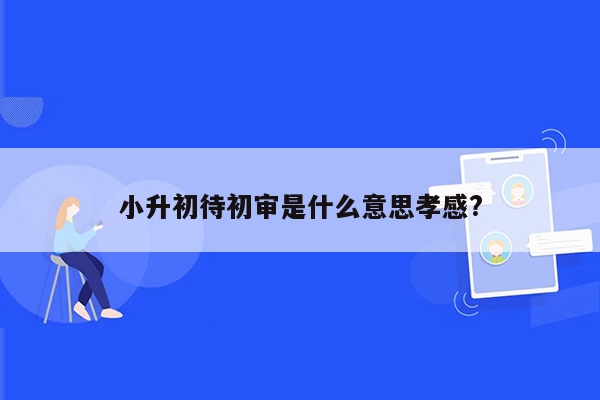 小升初待初审是什么意思孝感?