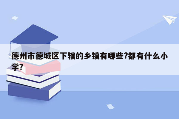 德州市德城区下辖的乡镇有哪些?都有什么小学?