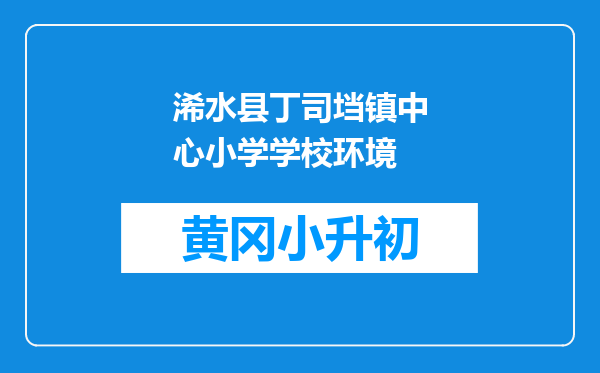 浠水县丁司垱镇中心小学学校环境