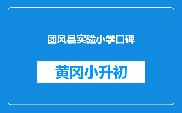 团风县实验小学口碑
