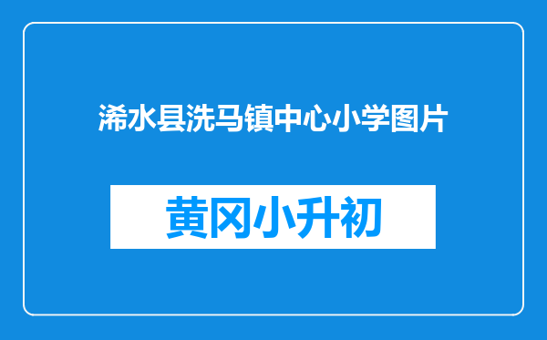 浠水县洗马镇中心小学图片