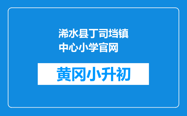 浠水县丁司垱镇中心小学官网