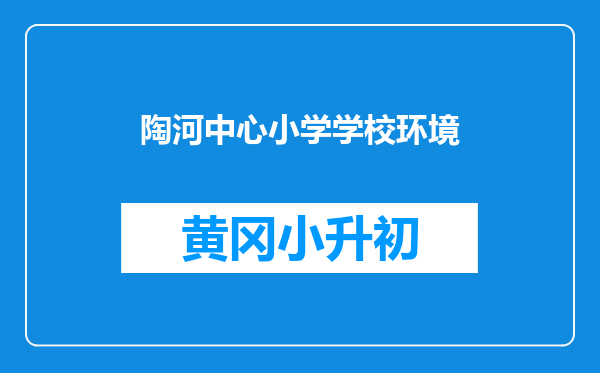 陶河中心小学学校环境