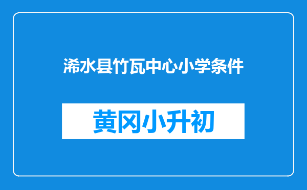 浠水县竹瓦中心小学条件