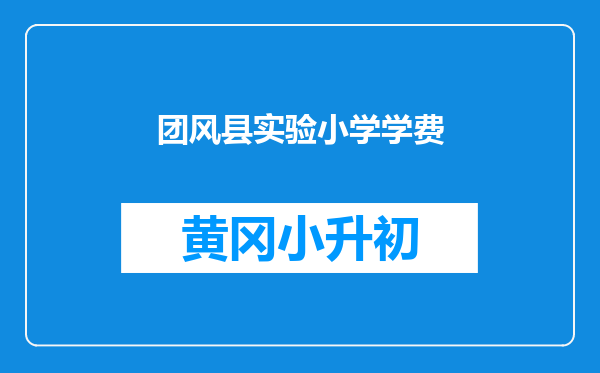 团风县实验小学学费