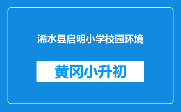 浠水县启明小学校园环境