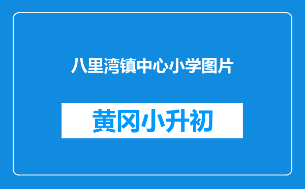 八里湾镇中心小学图片