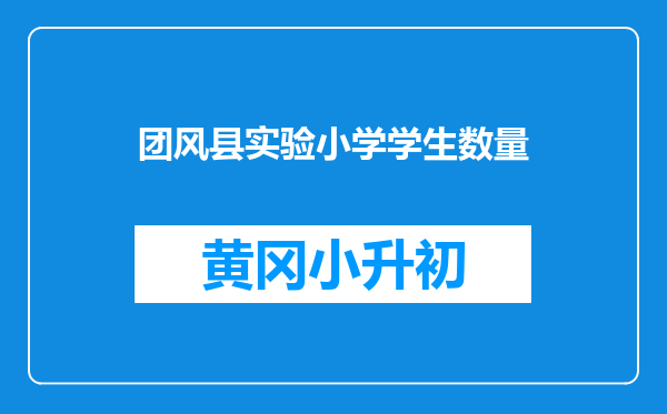 团风县实验小学学生数量