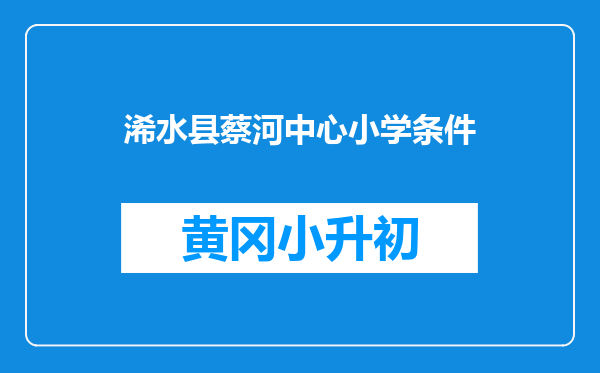 浠水县蔡河中心小学条件