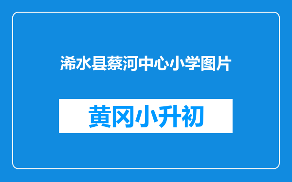 浠水县蔡河中心小学图片