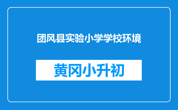 团风县实验小学学校环境