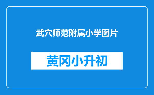 武穴师范附属小学图片