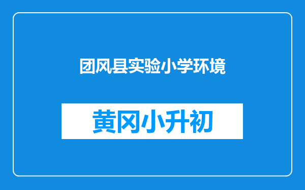 团风县实验小学环境