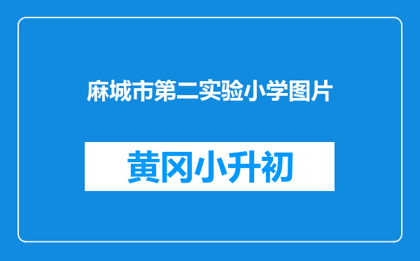 麻城市第二实验小学图片