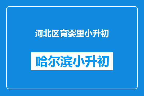 河北区育婴里小升初